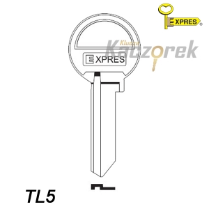 Expres 059 - klucz surowy mosiężny - TL5
